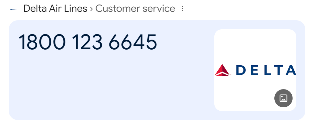 Delta Airlines Phone number